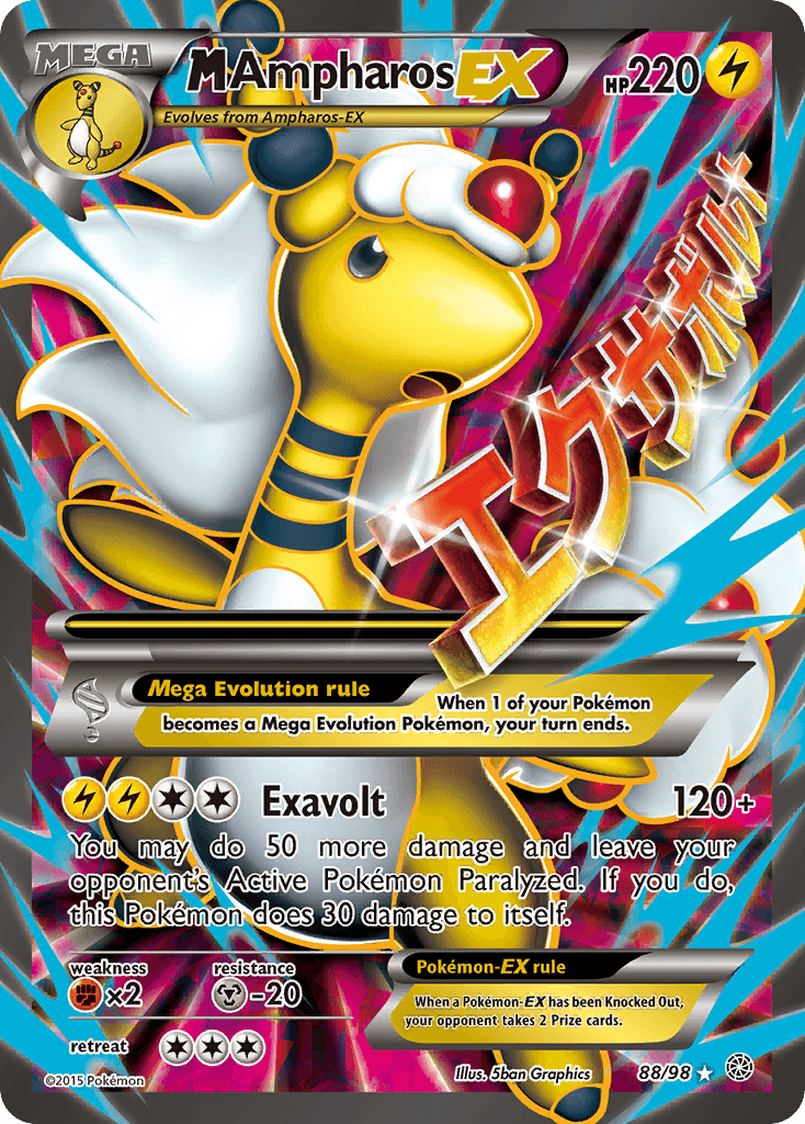M Ampharos-EX — Ancient Origins #88