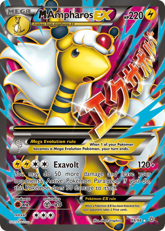 M Ampharos-EX — Ancient Origins #88