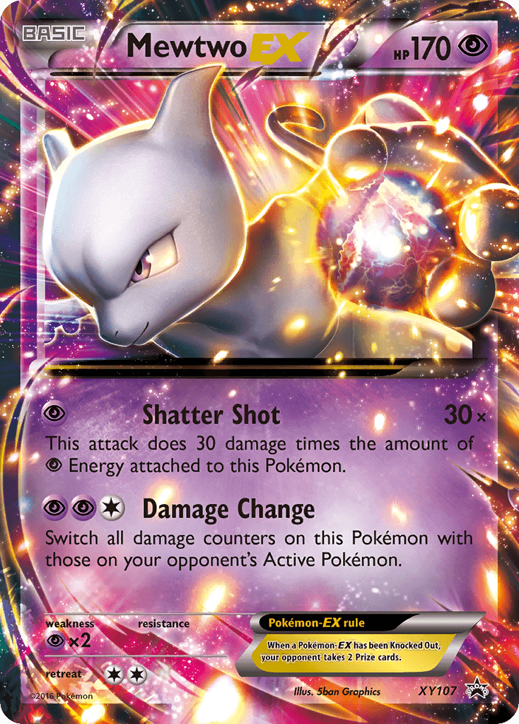 Mewtwo-EX — XY Black Star Promos #XY107