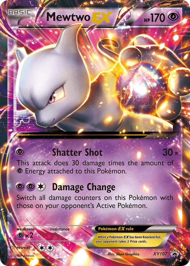 Mewtwo-EX — XY Black Star Promos #XY107