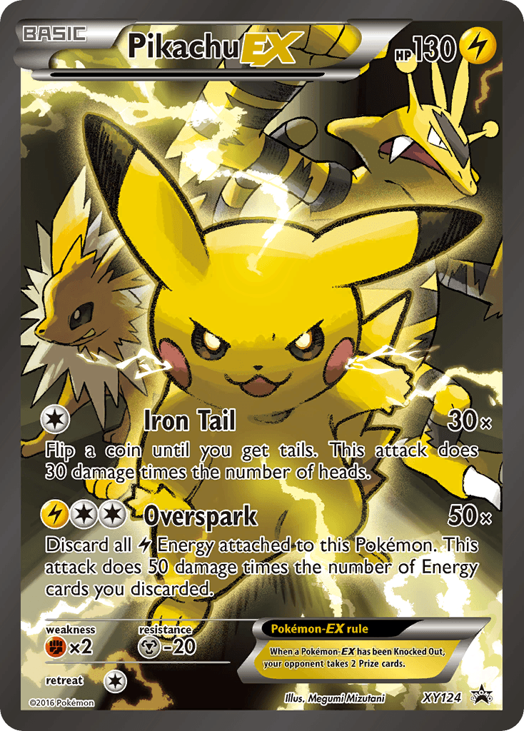Pikachu-EX — XY Black Star Promos #XY124