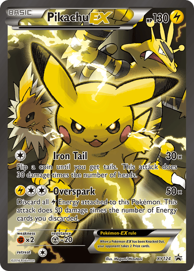 Pikachu-EX — XY Black Star Promos #XY124
