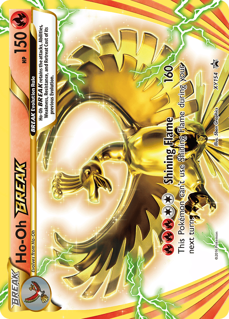 Ho-Oh BREAK — XY Black Star Promos #XY154