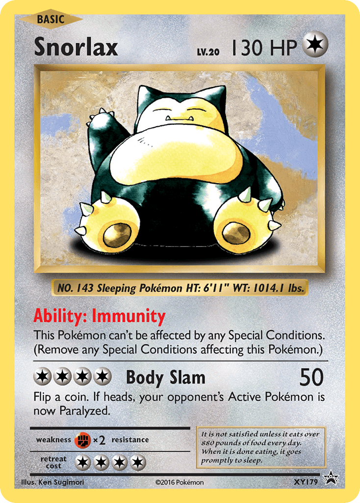 Snorlax — XY Black Star Promos #XY179