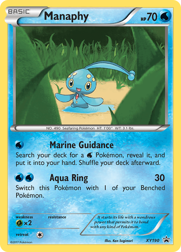 Manaphy — XY Black Star Promos #XY190