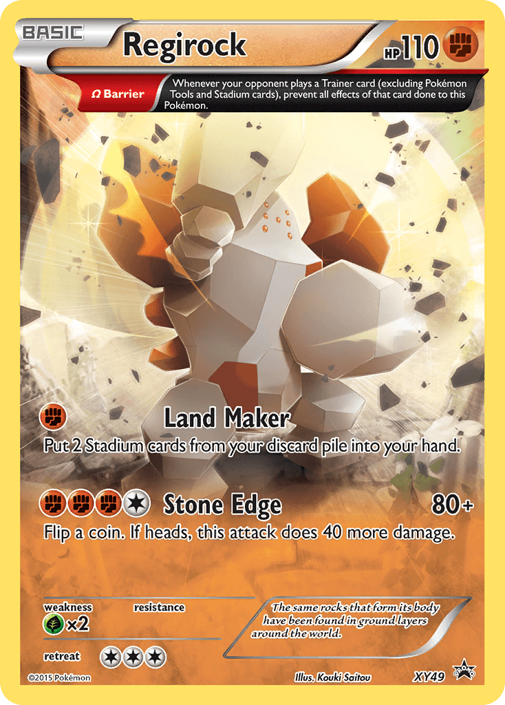 Regirock — XY Black Star Promos #XY49