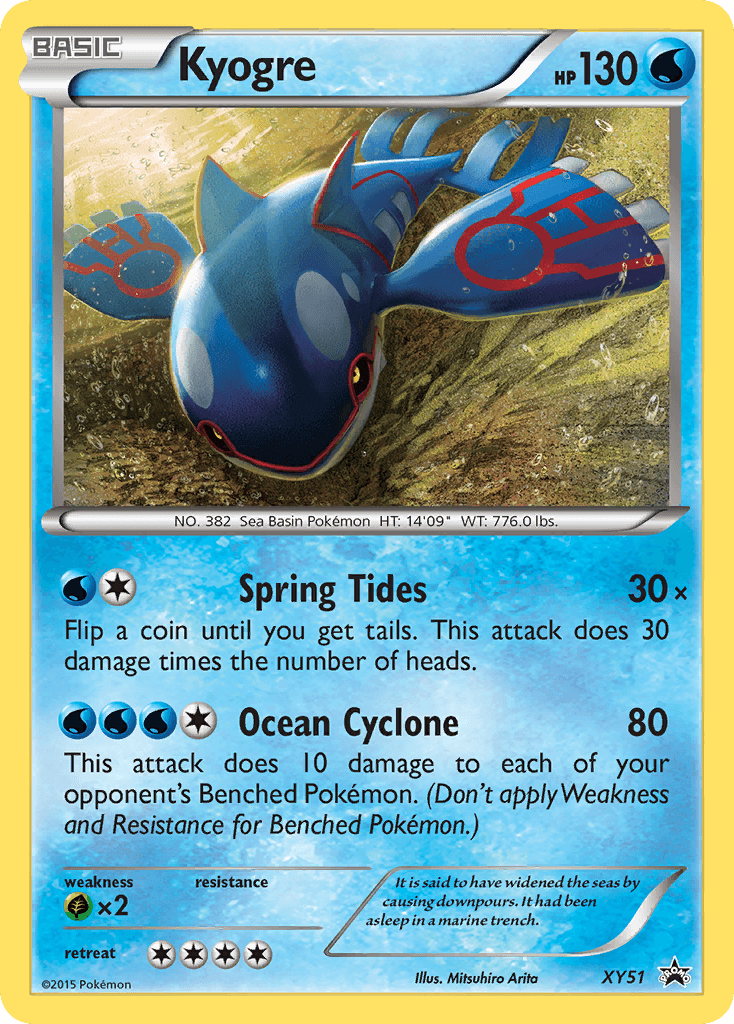 Kyogre — XY Black Star Promos #XY51