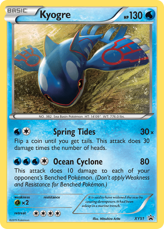 Kyogre — XY Black Star Promos #XY51