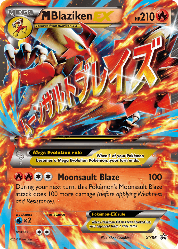 M Blaziken-EX — XY Black Star Promos #XY86