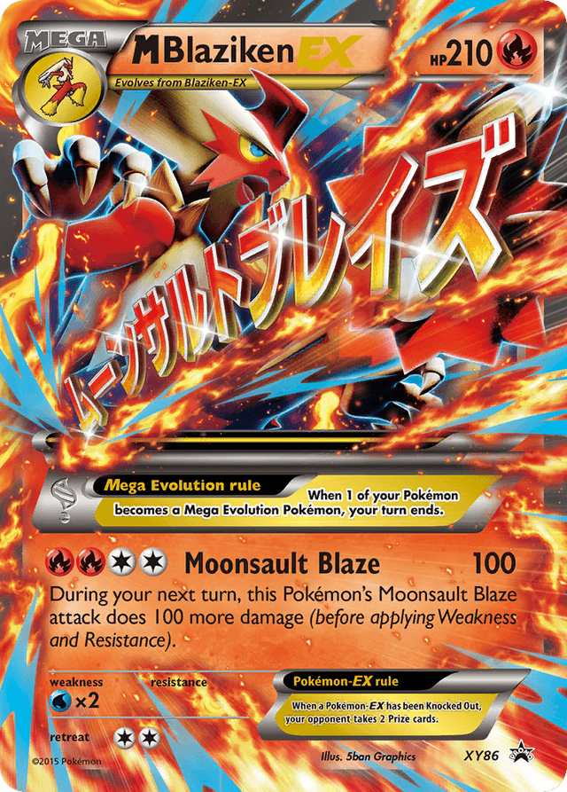 M Blaziken-EX — XY Black Star Promos #XY86