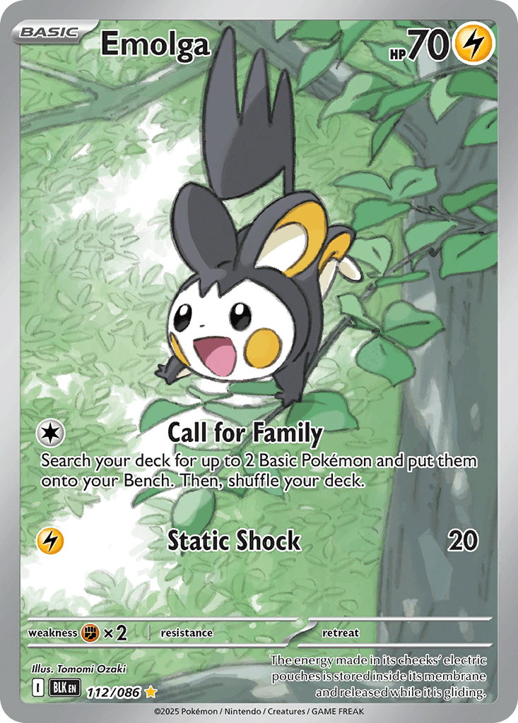 Emolga — Black Bolt #112