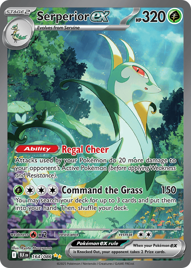 Serperior ex — Black Bolt #164