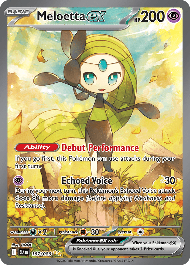 Meloetta ex — Black Bolt #167