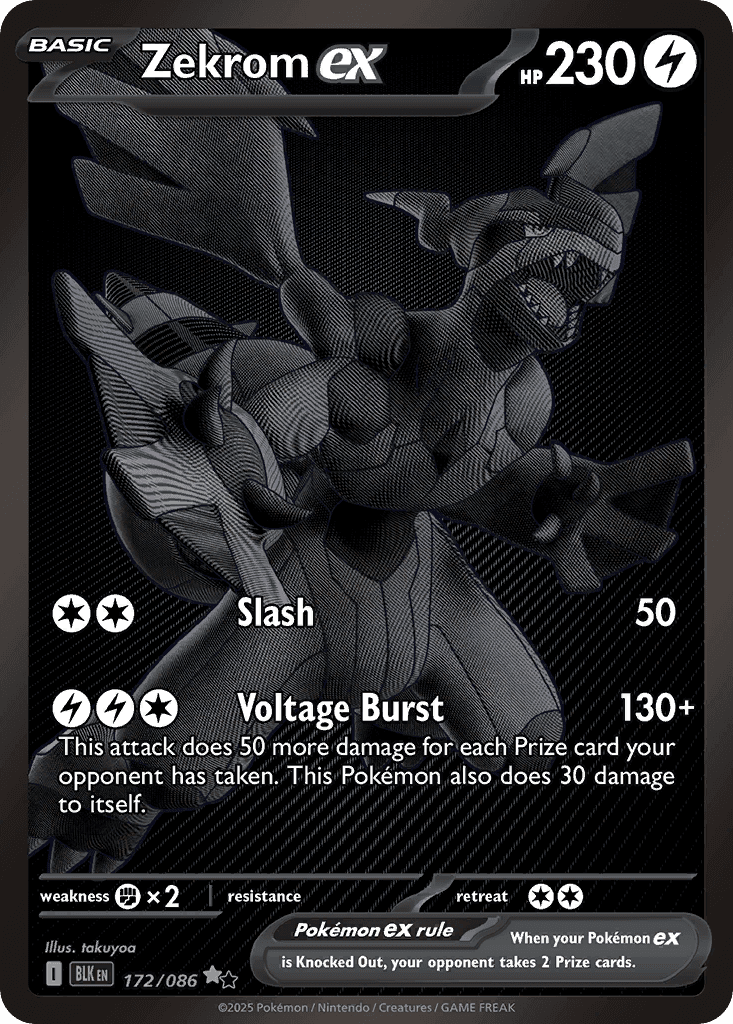 Zekrom ex — Black Bolt #172