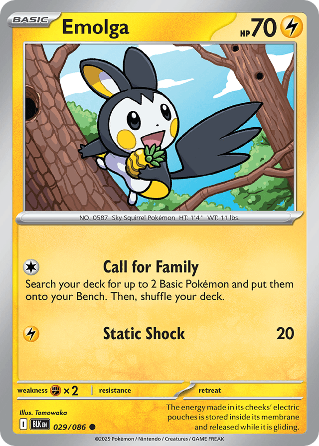 Emolga — Black Bolt #29