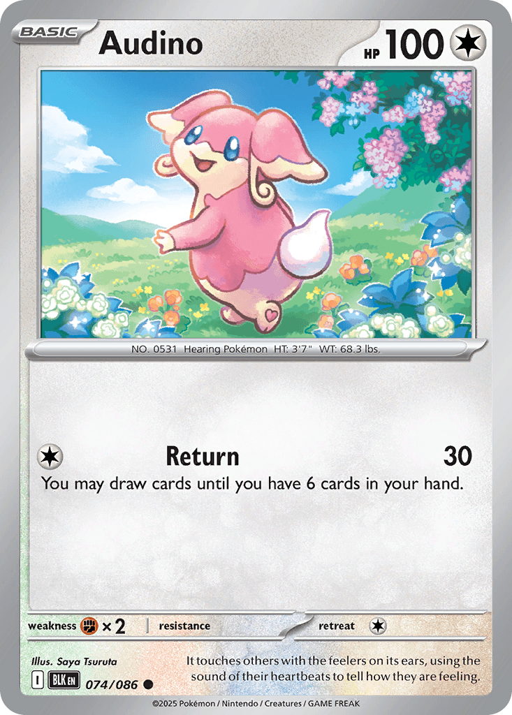 Audino — Black Bolt #74