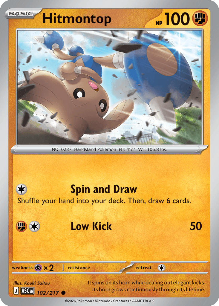 Hitmontop — Ascended Heroes #102