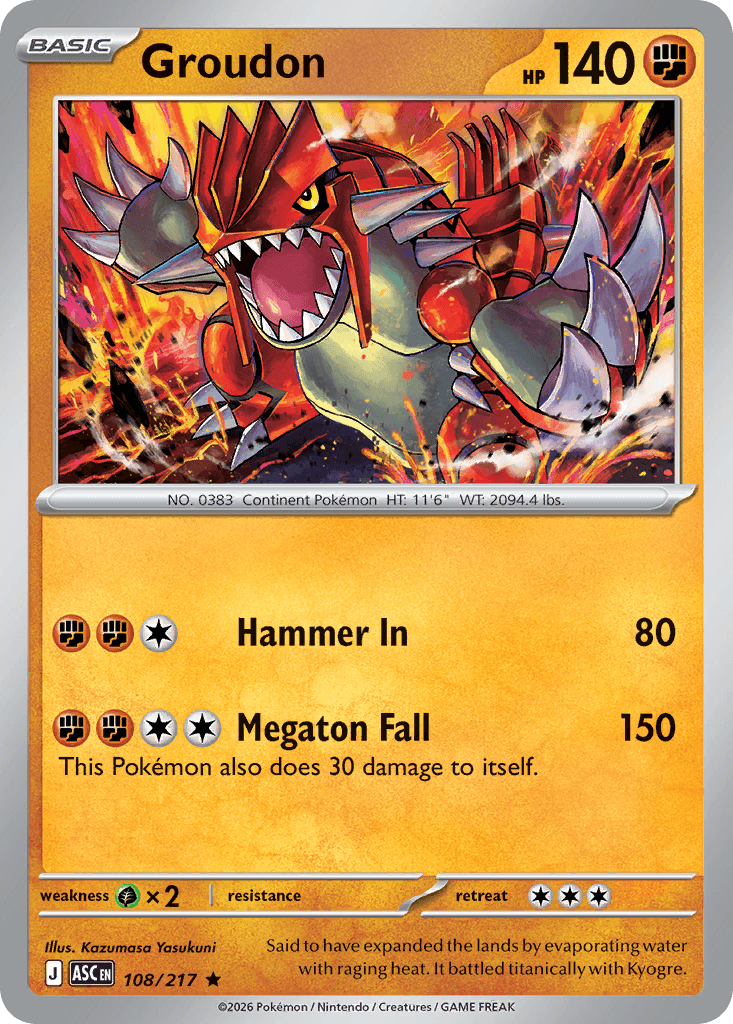 Groudon — Ascended Heroes #108