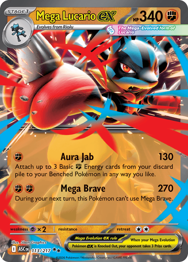 Mega Lucario ex — Ascended Heroes #113
