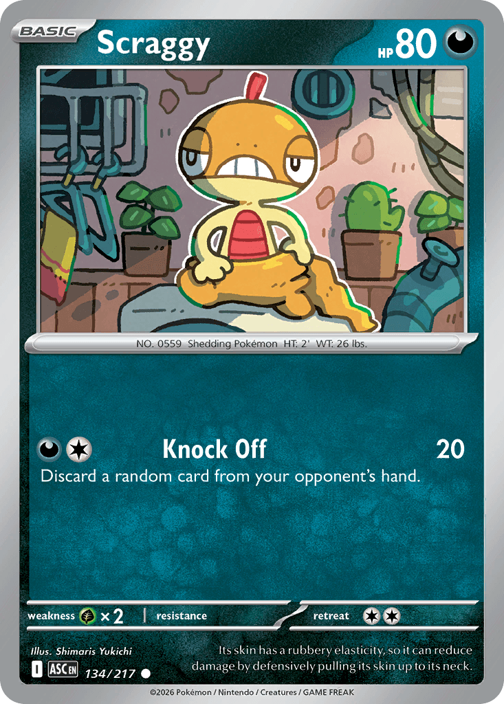 Scraggy — Ascended Heroes #134
