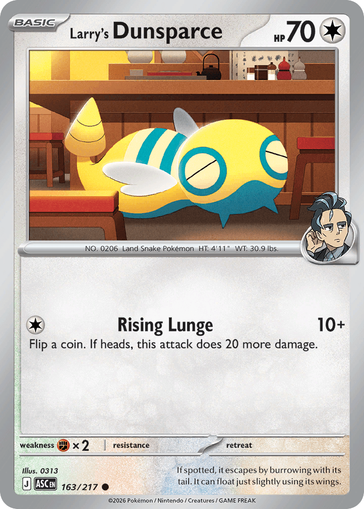Larry's Dunsparce — Ascended Heroes #163