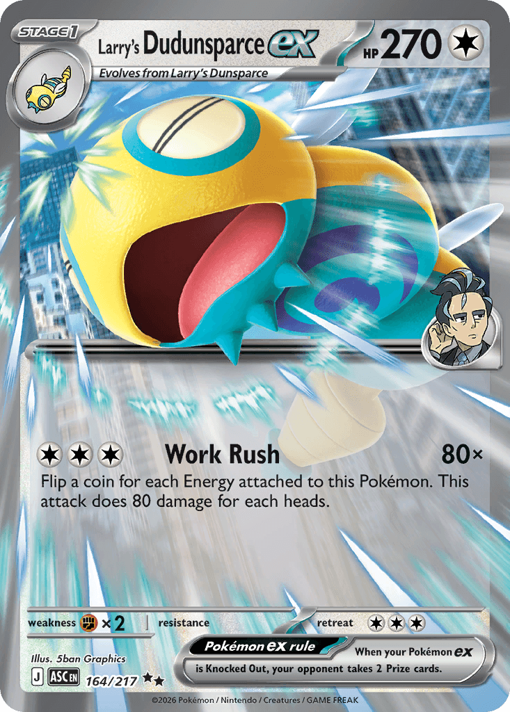 Larry's Dudunsparce ex — Ascended Heroes #164