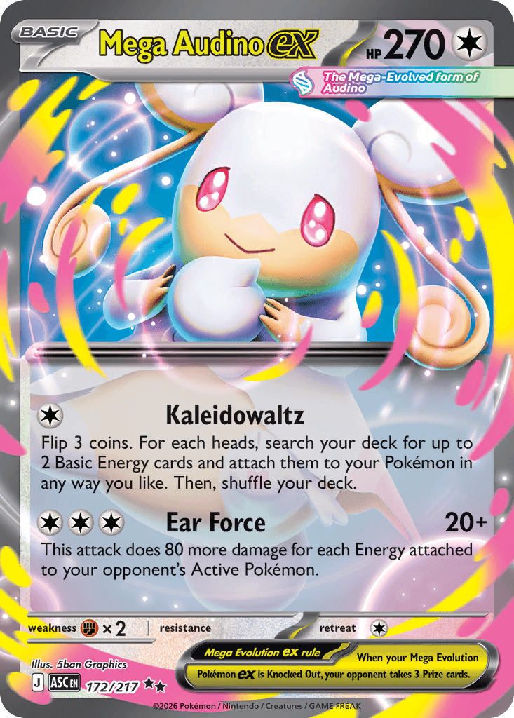 Mega Audino ex — Ascended Heroes #172