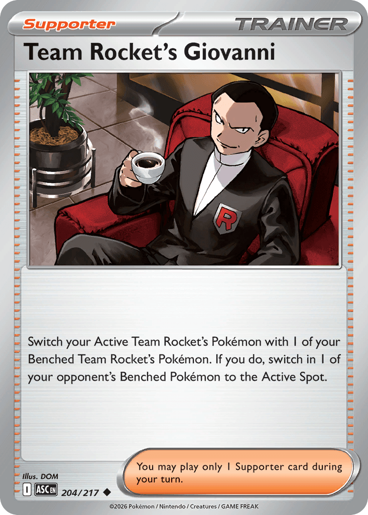Team Rocket's Giovanni — Ascended Heroes #204