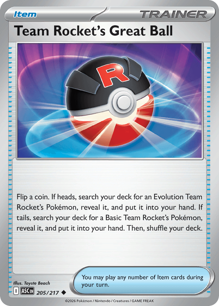 Team Rocket's Great Ball — Ascended Heroes #205