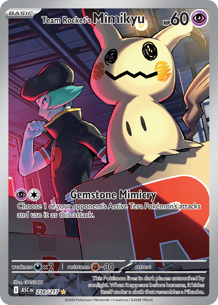 Team Rocket's Mimikyu — Ascended Heroes #238
