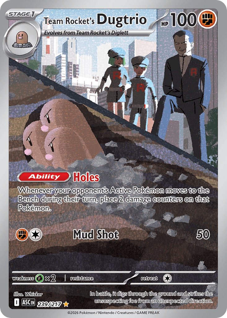 Team Rocket's Dugtrio — Ascended Heroes #239
