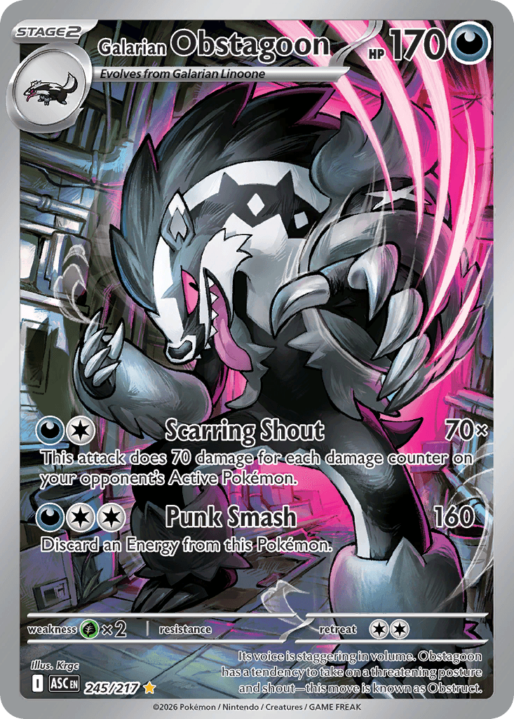 Galarian Obstagoon — Ascended Heroes #245