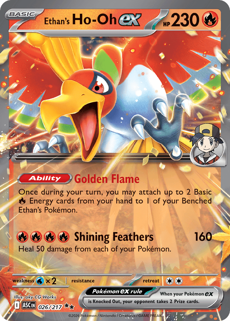 Ethan's Ho-Oh ex — Ascended Heroes #26