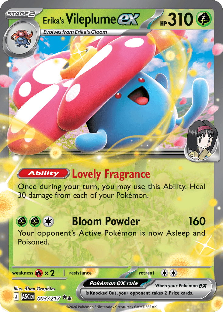 Erika's Vileplume ex — Ascended Heroes #3
