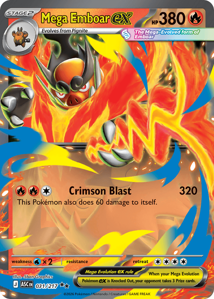 Mega Emboar ex — Ascended Heroes #31