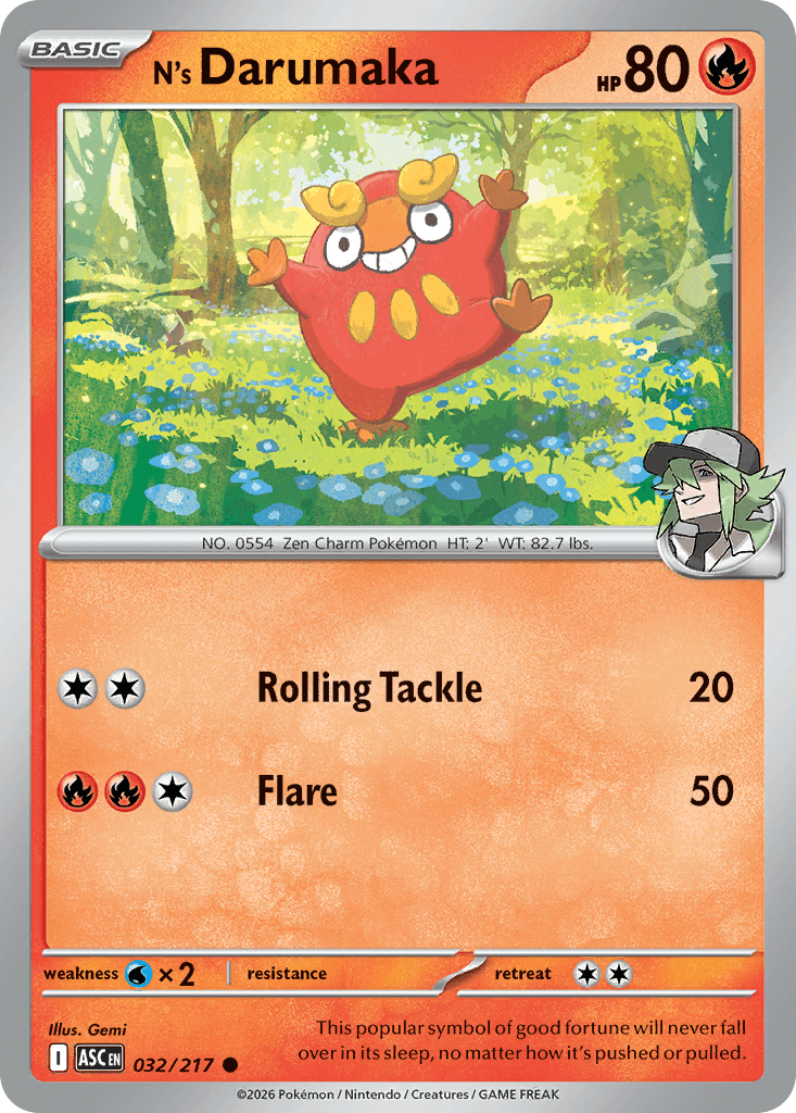 N's Darumaka — Ascended Heroes #32