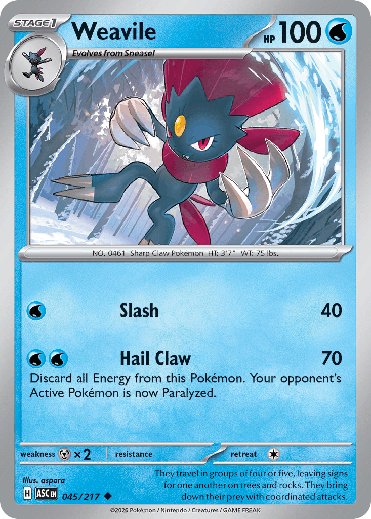 Weavile — Ascended Heroes #45