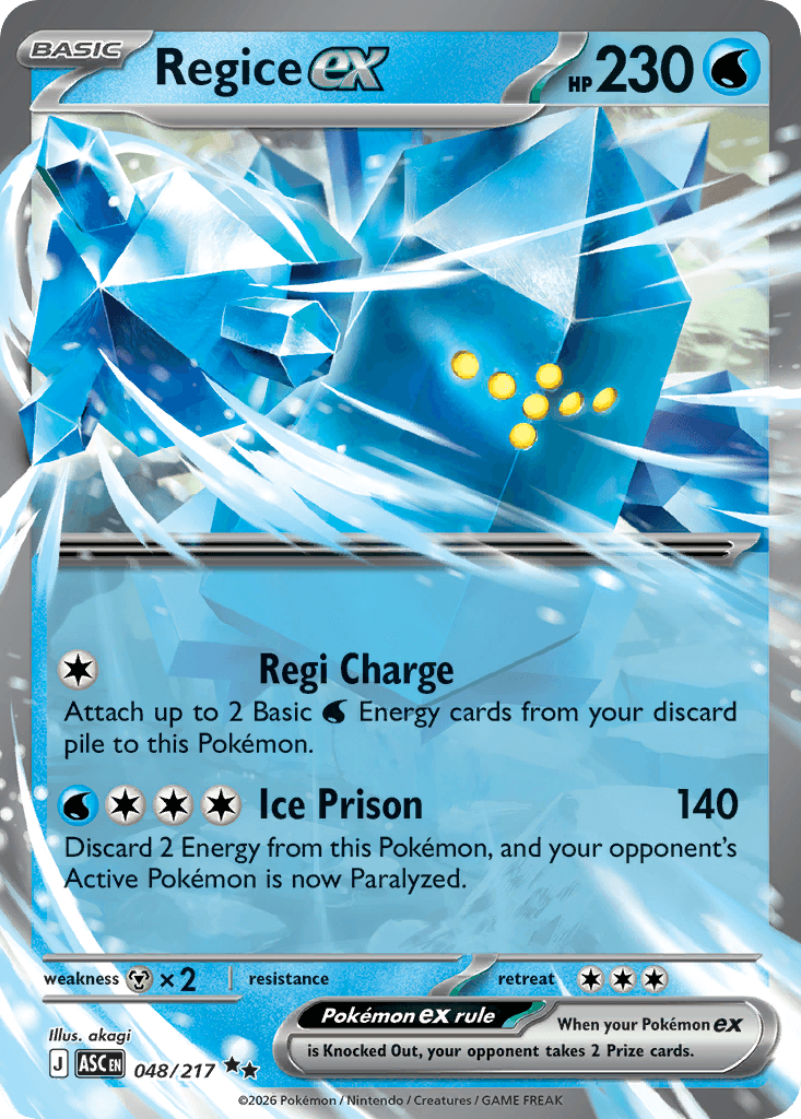 Regice ex — Ascended Heroes #48