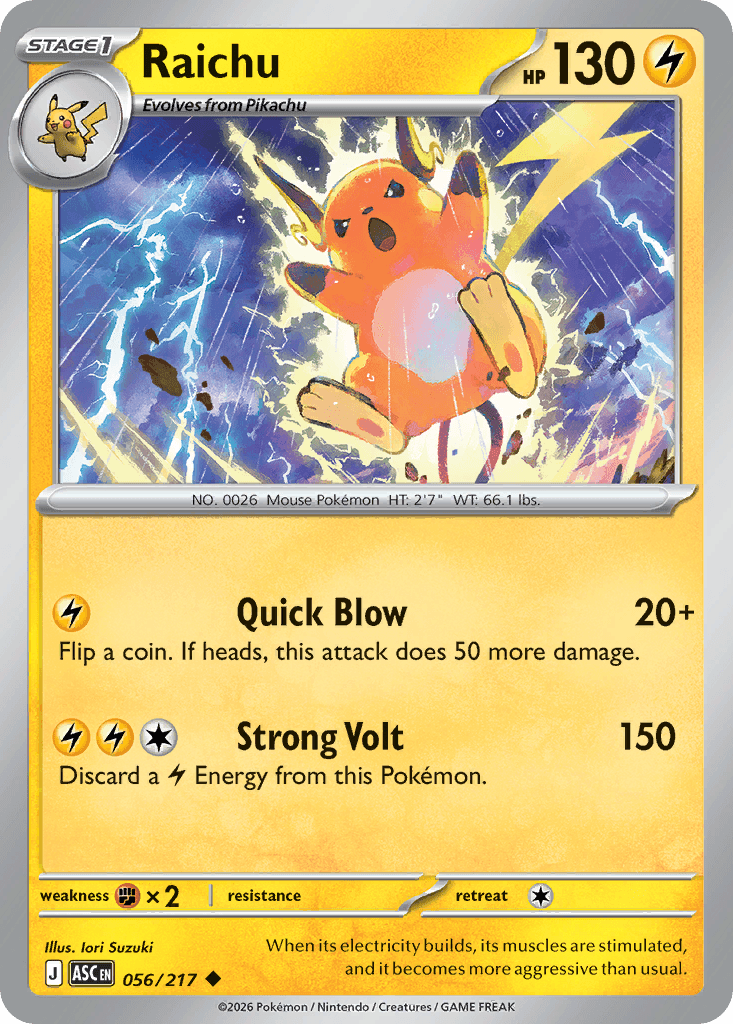 Raichu — Ascended Heroes #56
