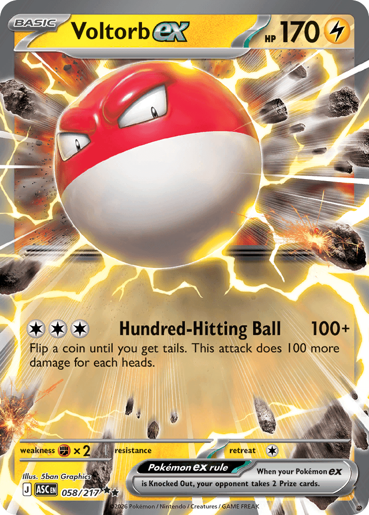 Voltorb ex — Ascended Heroes #58