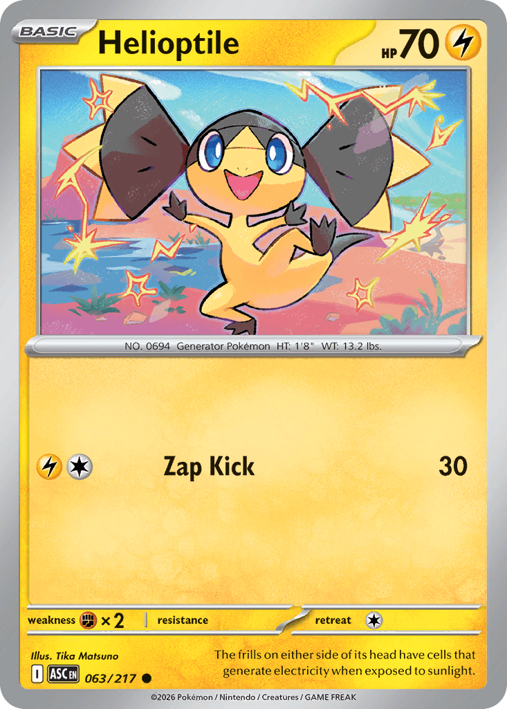 Helioptile — Ascended Heroes #63