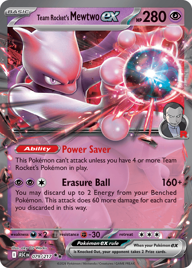 Team Rocket's Mewtwo ex — Ascended Heroes #79