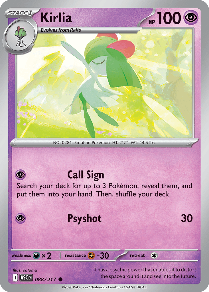 Kirlia — Ascended Heroes #88