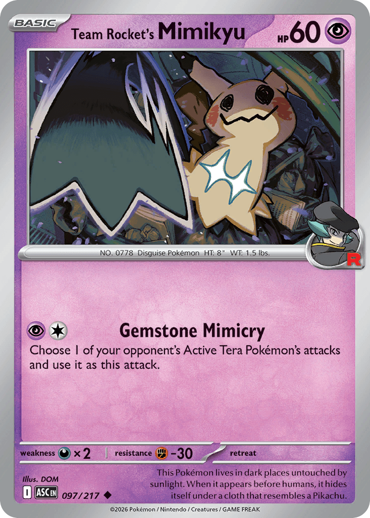 Team Rocket's Mimikyu — Ascended Heroes #97