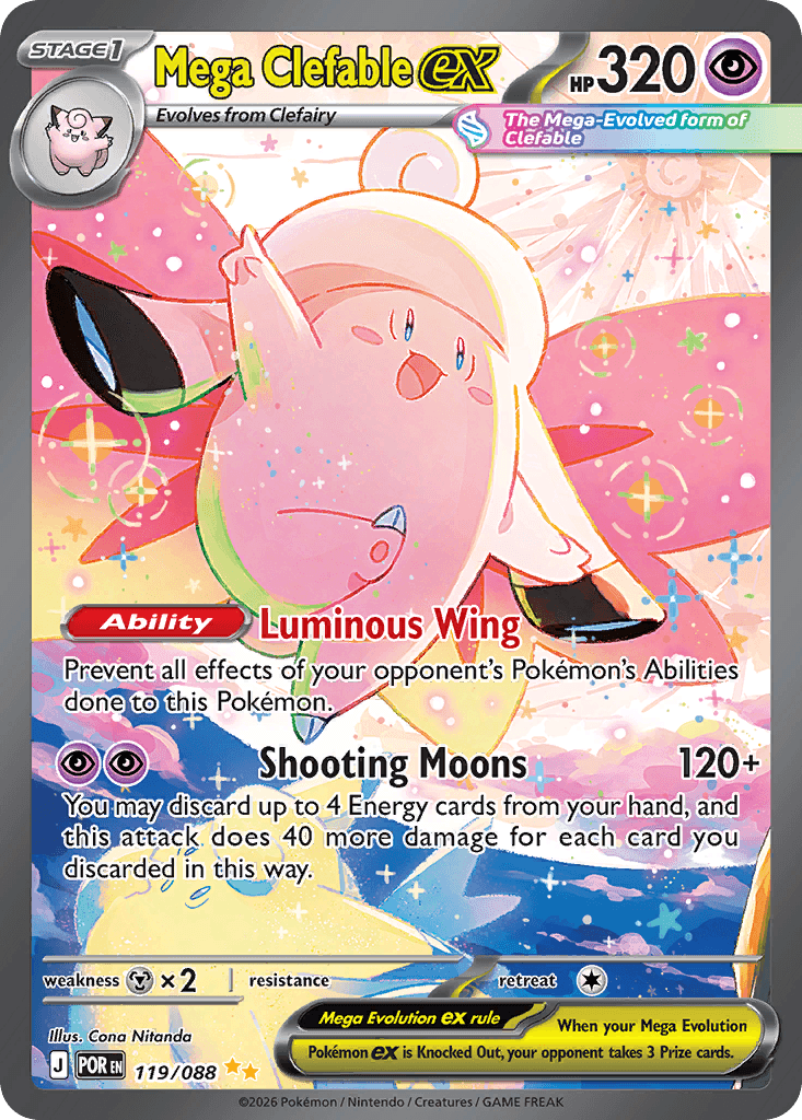 Mega Clefable ex — Perfect Order #119