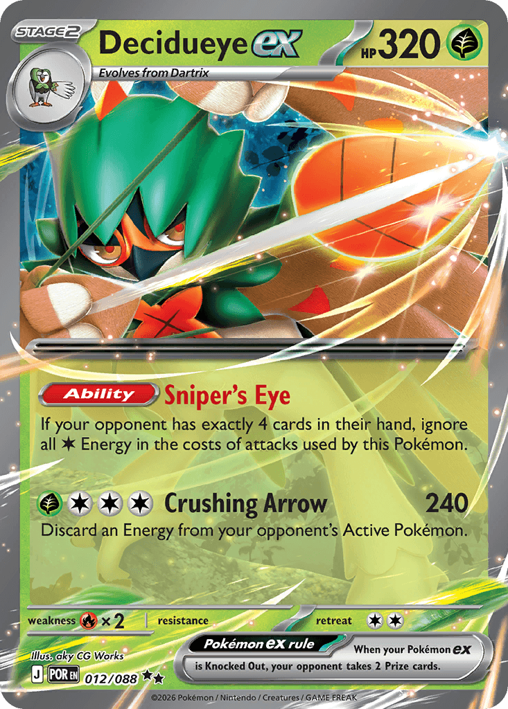 Decidueye ex — Perfect Order #12