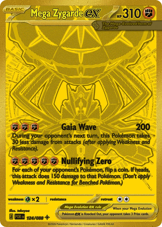 Mega Zygarde ex — Perfect Order #124