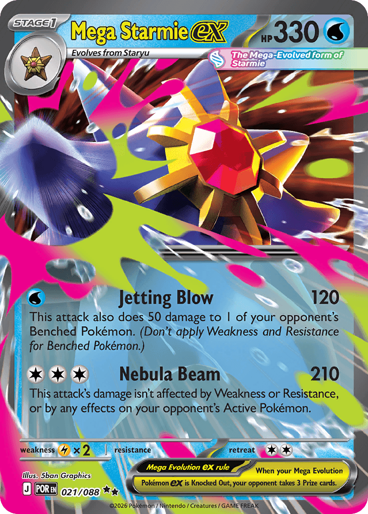 Mega Starmie ex — Perfect Order #21