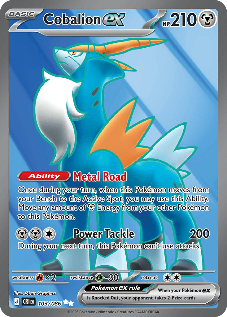 Cobalion ex — Chaos Rising #103