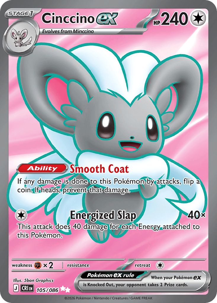 Cinccino ex — Chaos Rising #105